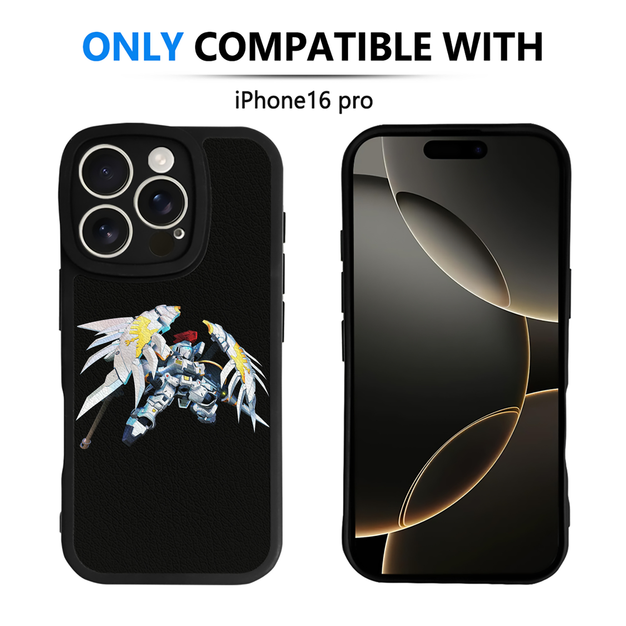 （画像用） 機動戦士ガンダム Mobile Suit Gundam 【iPhone 16シリーズ対応】シリコンスマホケース（レザー調） 材質：シリコン